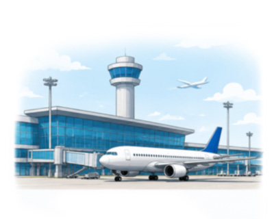 空港の駐車場