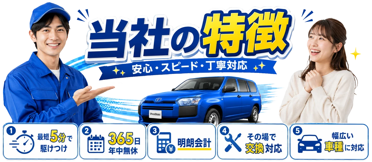 バッテリーサービスセンターの特徴